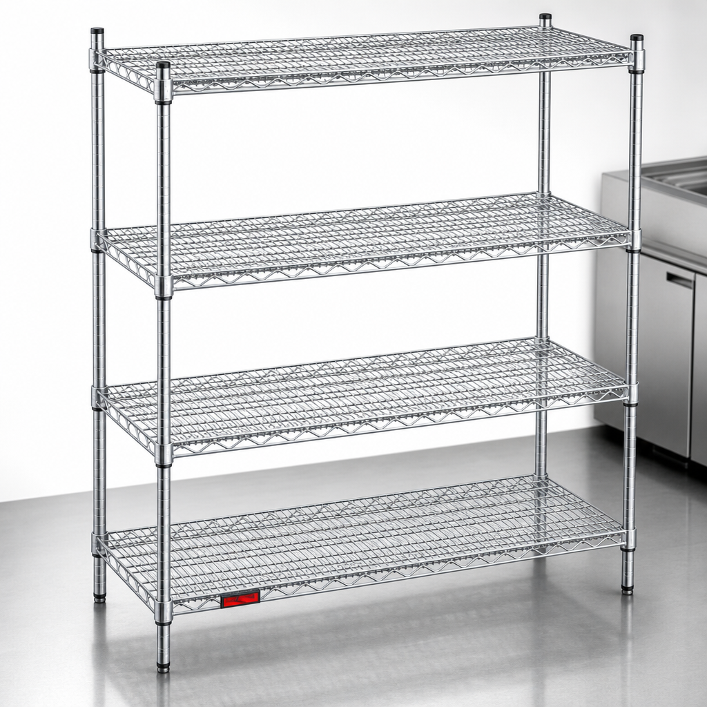 Double-Mat Open Wire Shelves