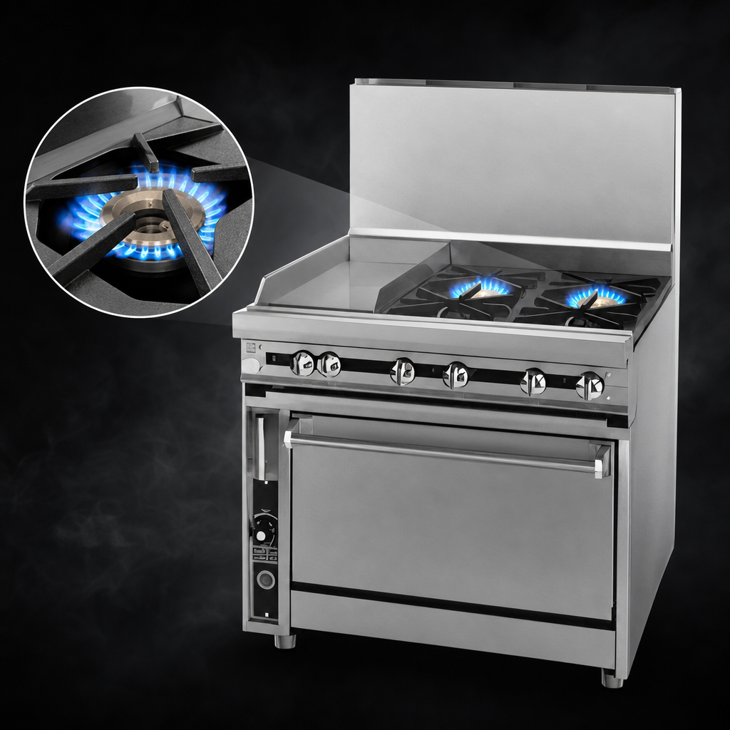 Two Open Burners