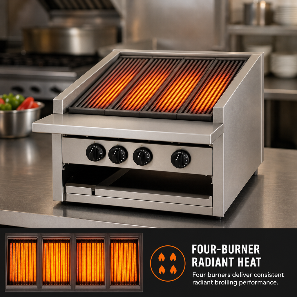 Four-Burner Radiant Heat