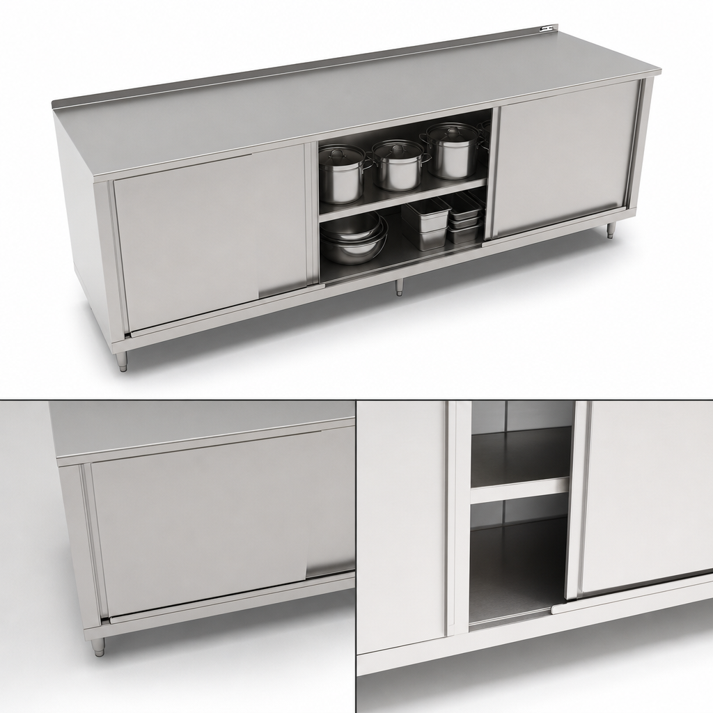 Cabinet Base with Sliding Doors