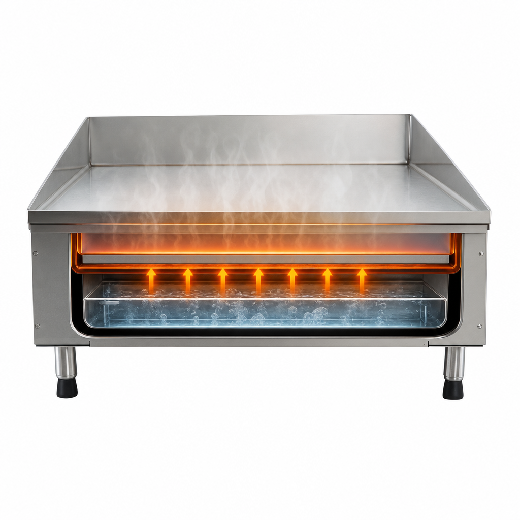 Steam-Heated Griddle Plate