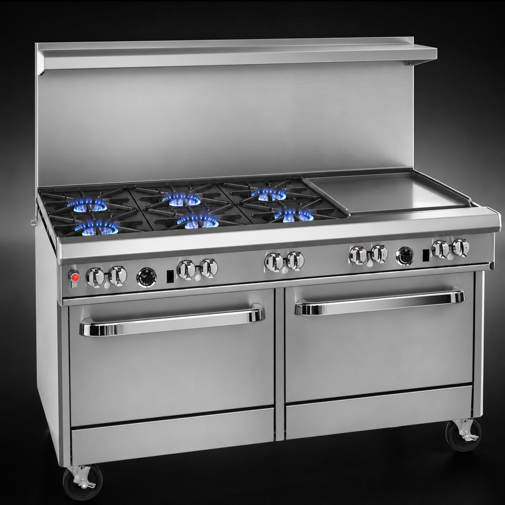 Four Pyromax Open Burners