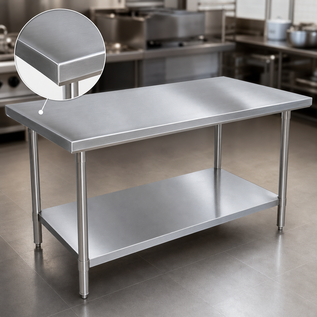 16-Gauge Stainless Steel Top