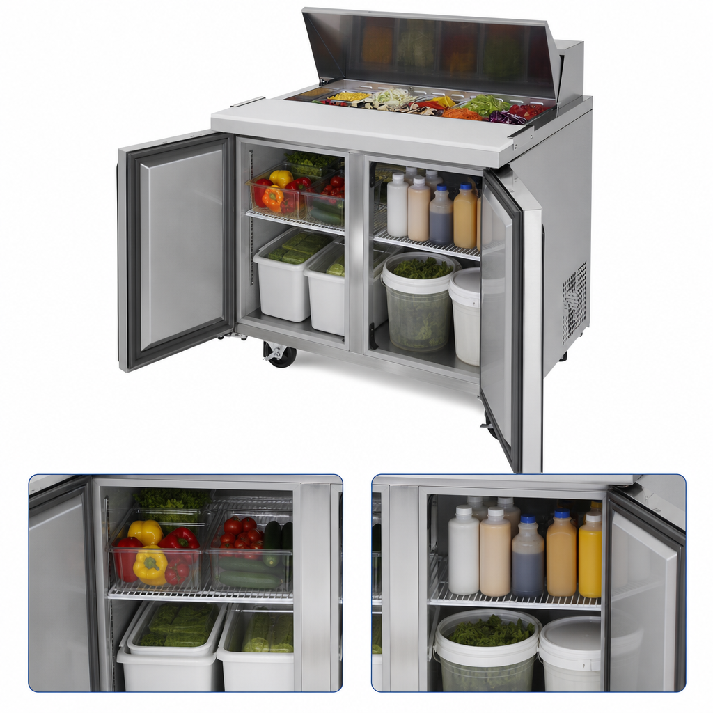 Two-Section Refrigerated Cabinet