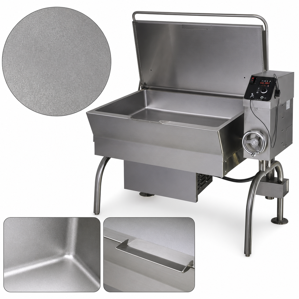 Bead-Blasted Cooking Surface