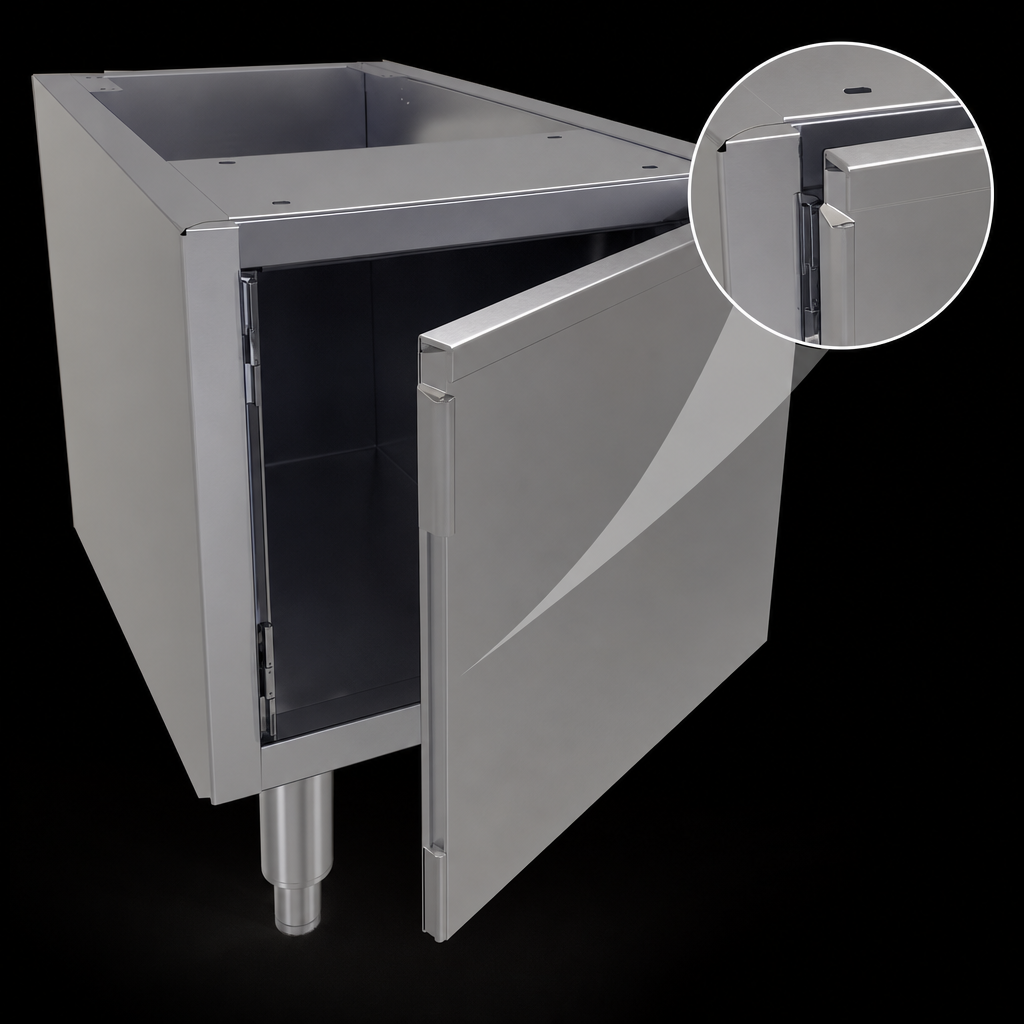 Hinged Door with Integral Handle