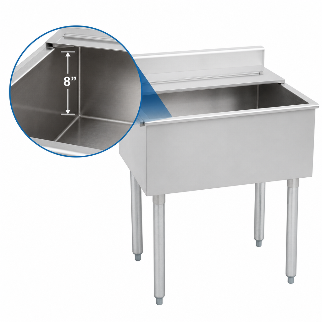 8-Inch Deep Stainless Steel Liner