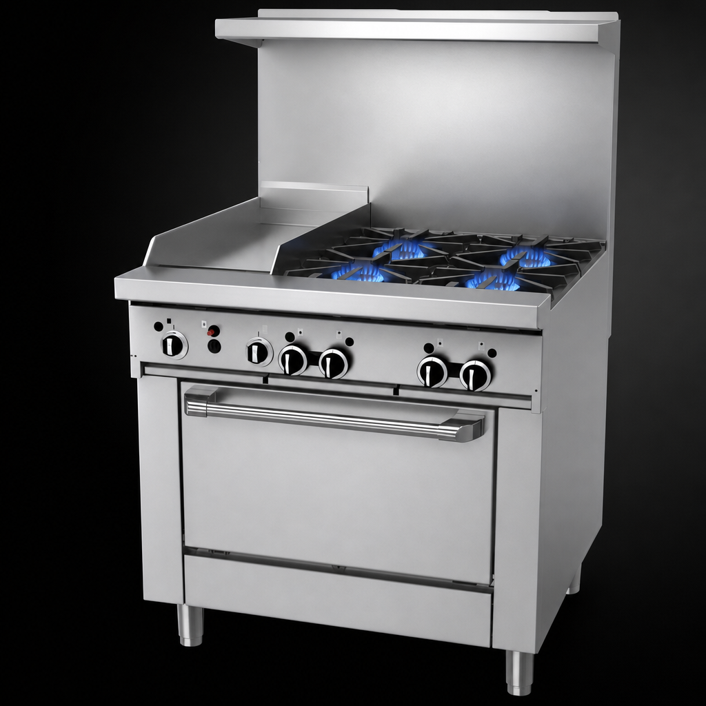Four Open Burners