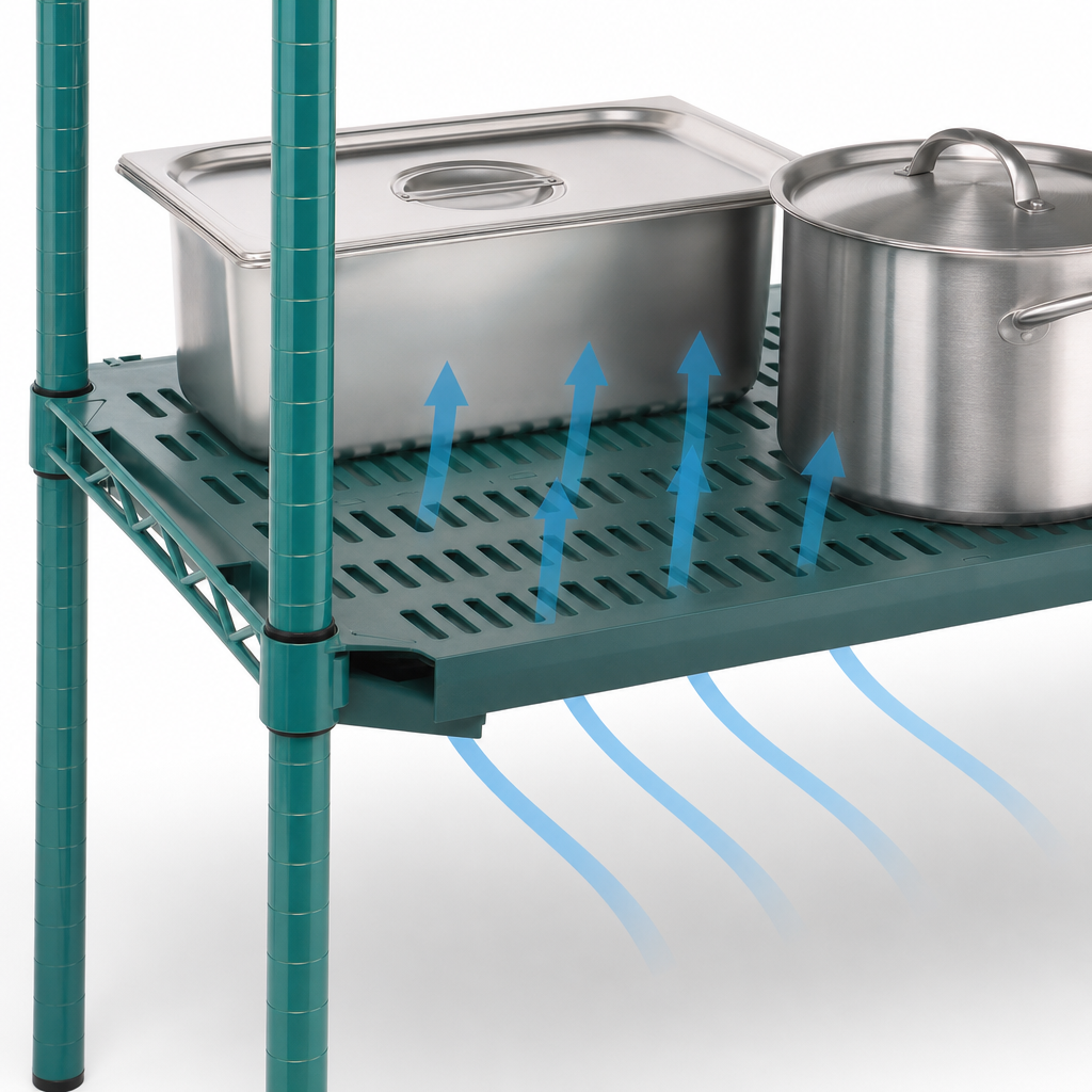 Louvered Shelf Surface