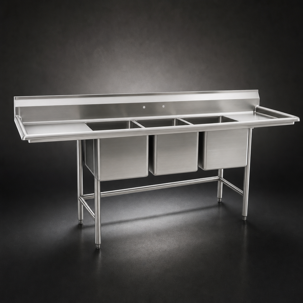 16-Gauge 304 Stainless Steel Construction