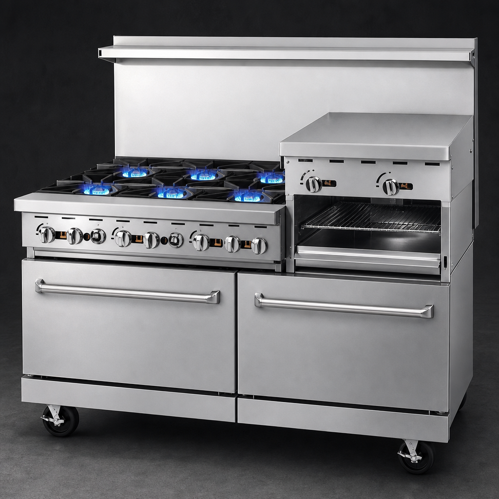 Six Open Burners