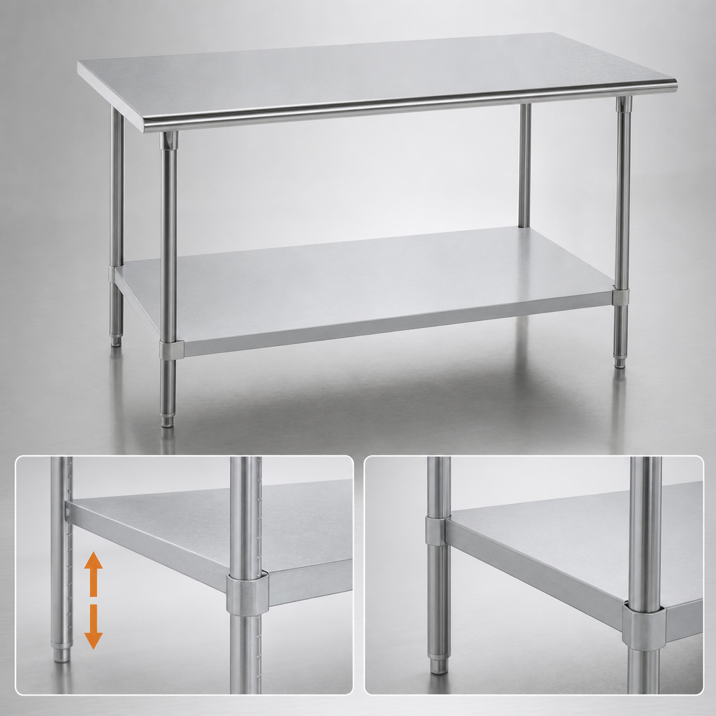 18 Gauge Galvanized Adjustable Undershelf