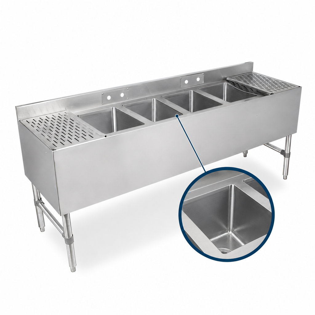 Four Sink Compartments