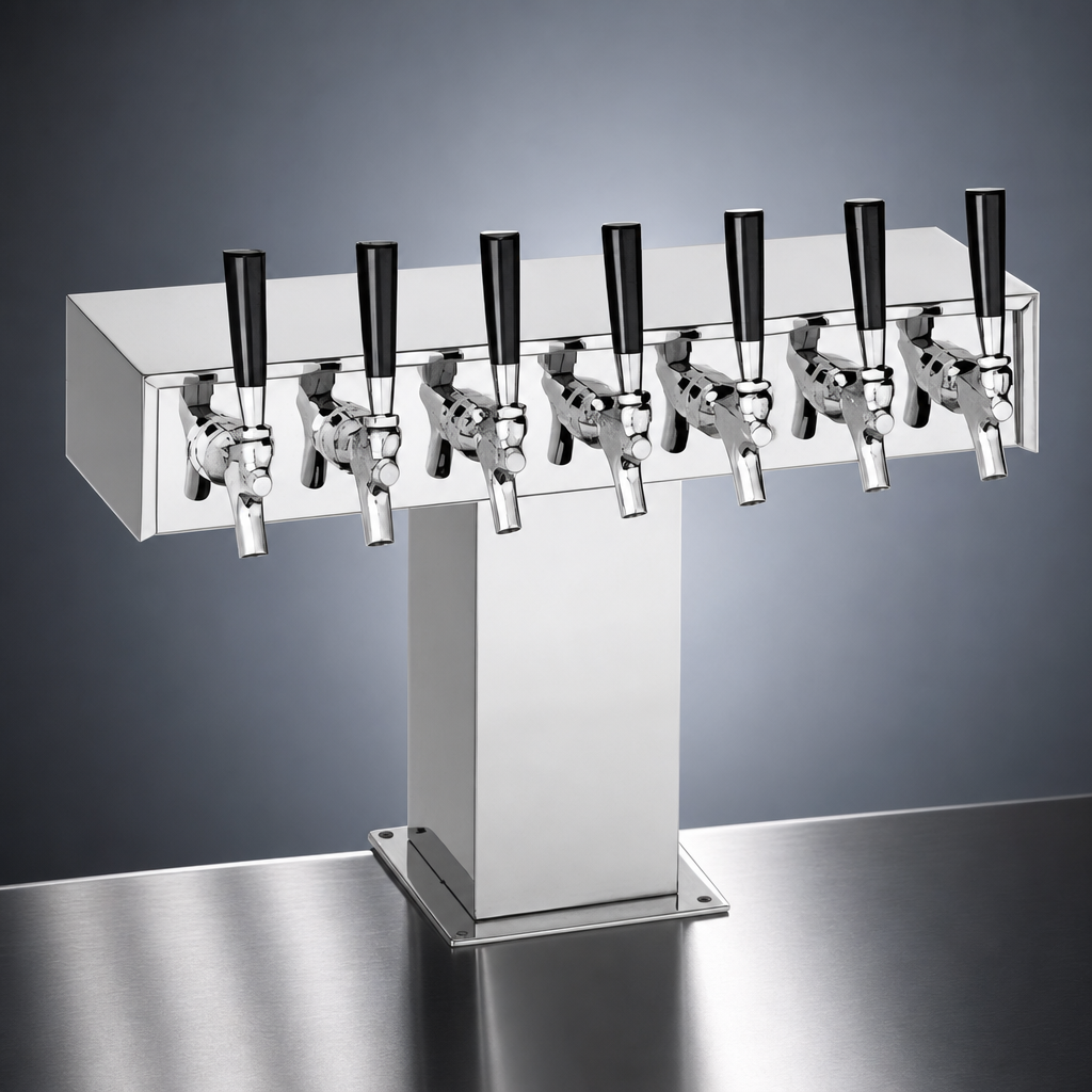 Eight-Faucet Wide Base Design