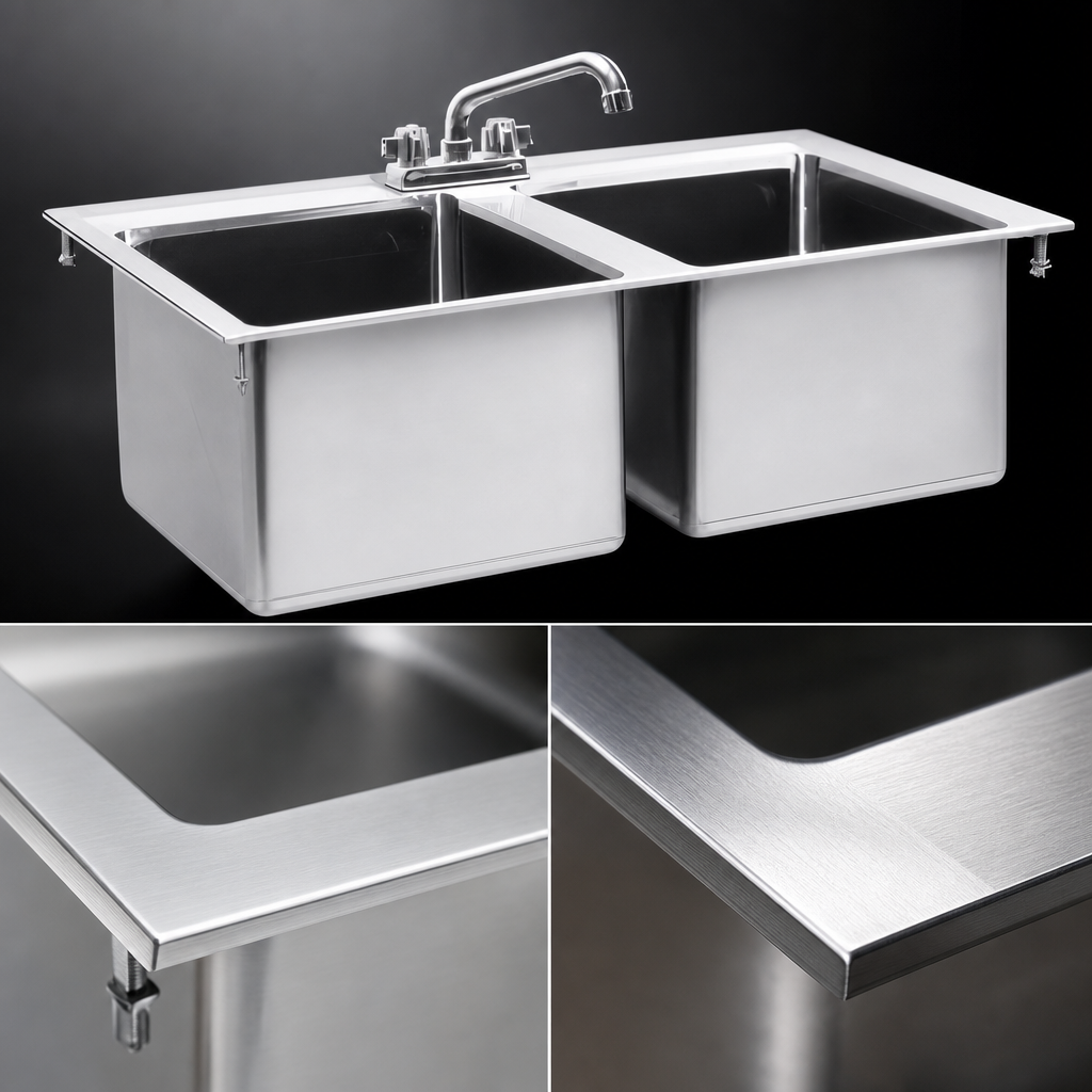 16-Gauge 304 Stainless Steel Top