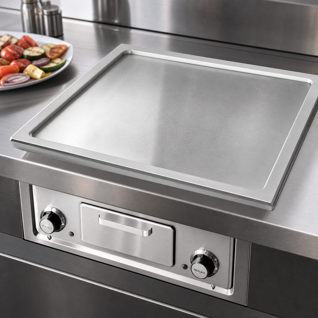 Smooth Polished Steel Griddle Plate