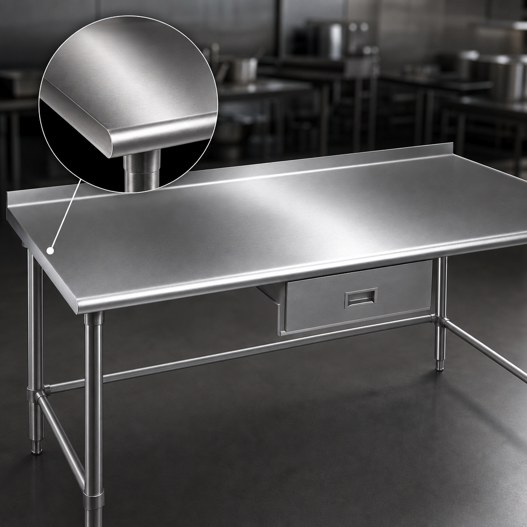 16-Gauge Stainless Steel Top