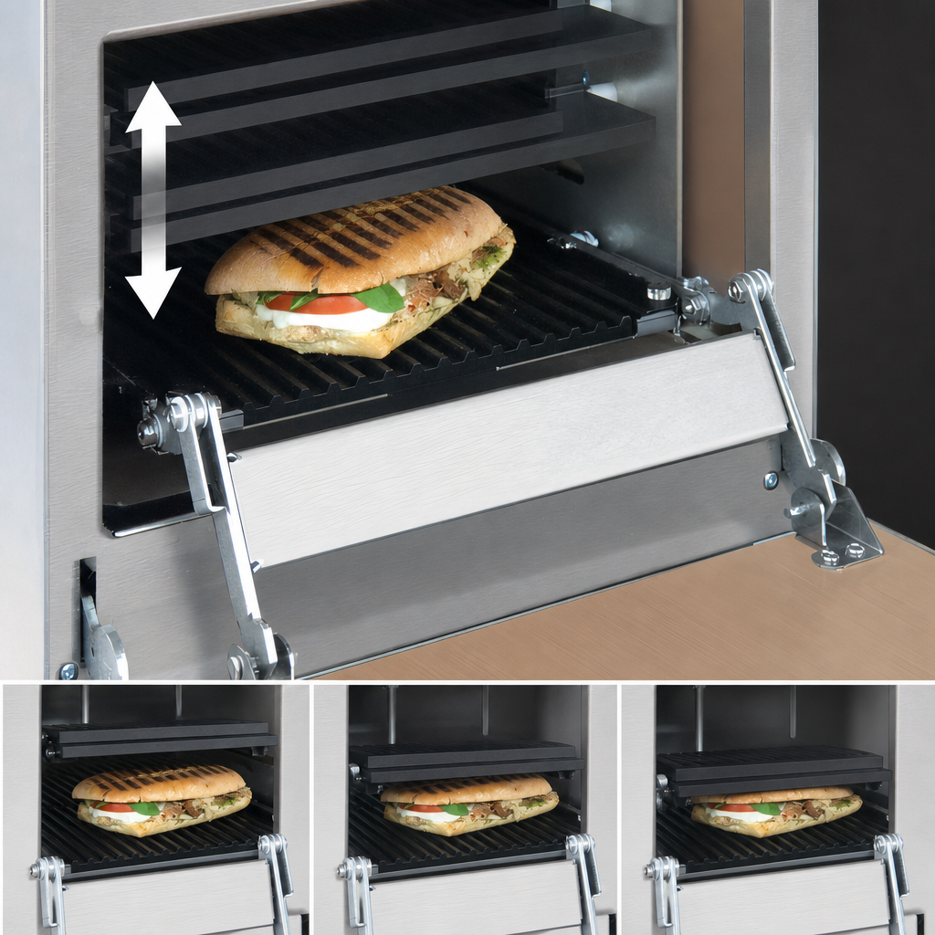 Height-Adjustable Upper Grill Plate