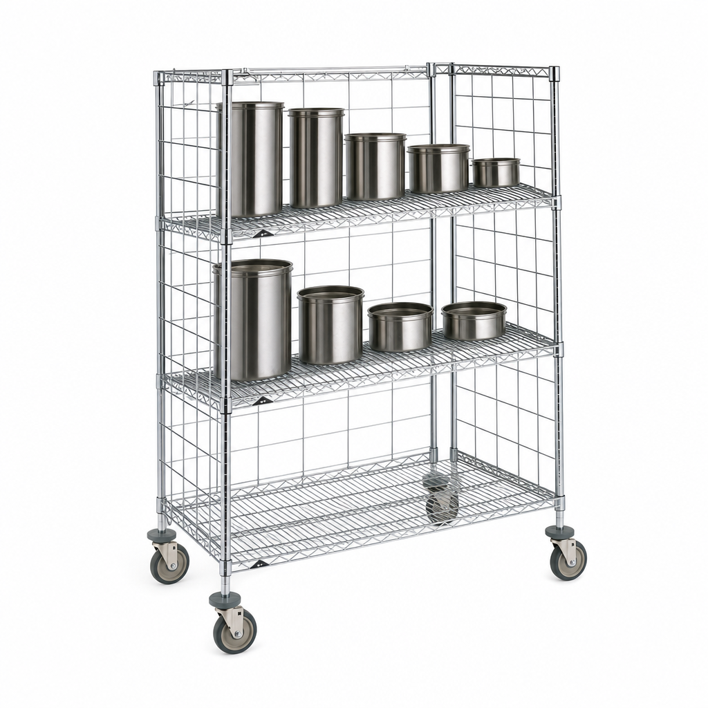 Slanted Top and Middle Shelves