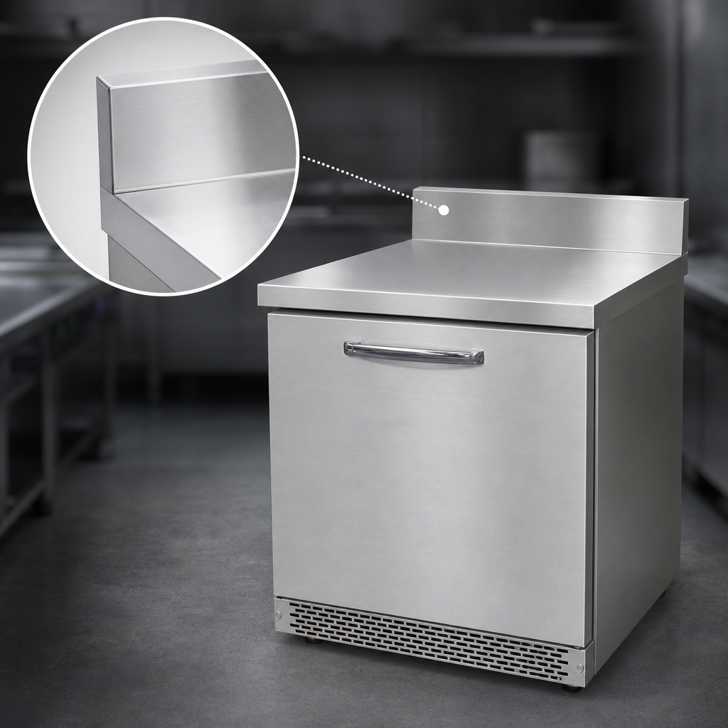 Stainless Steel Top With Backsplash