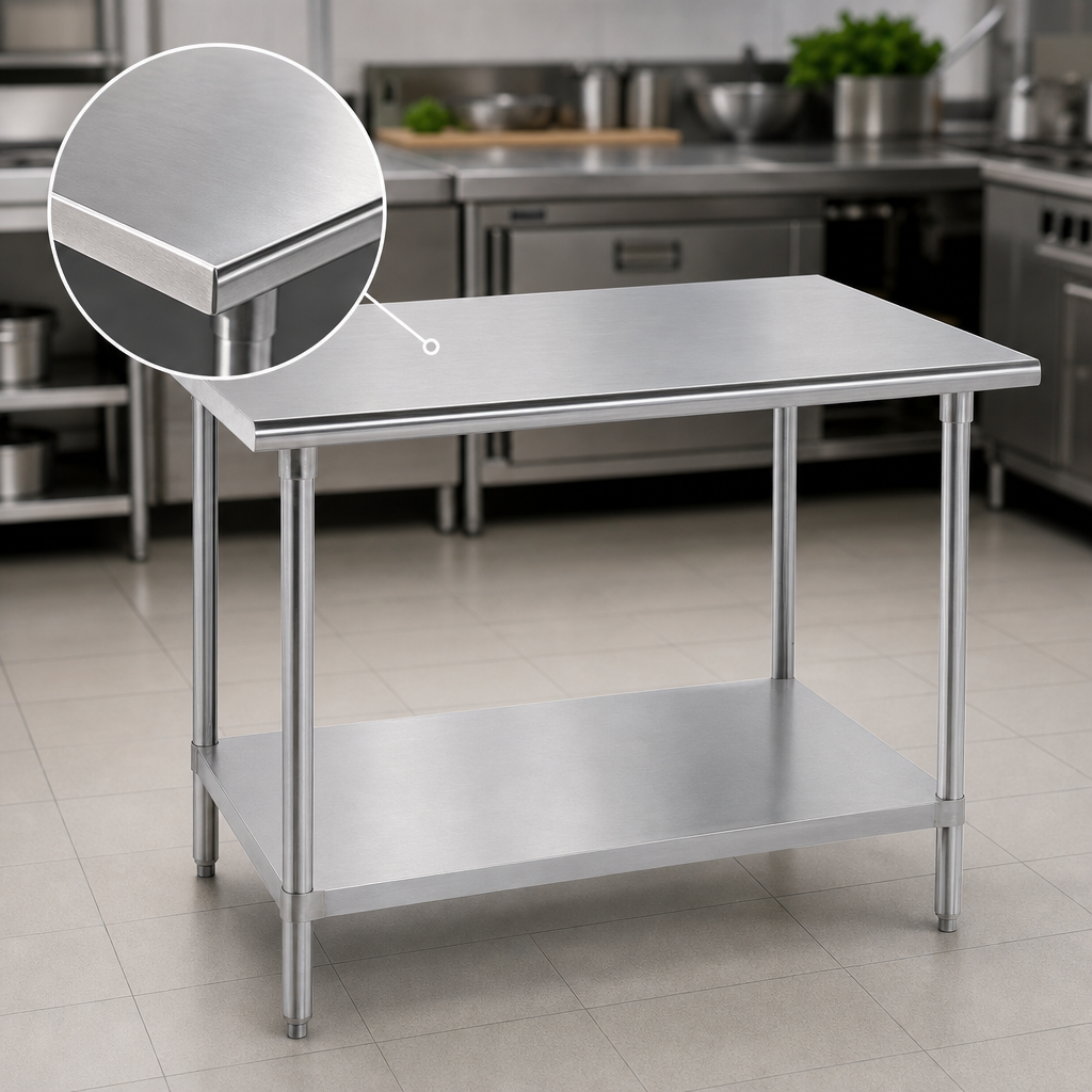 14-Gauge 304 Stainless Steel Top