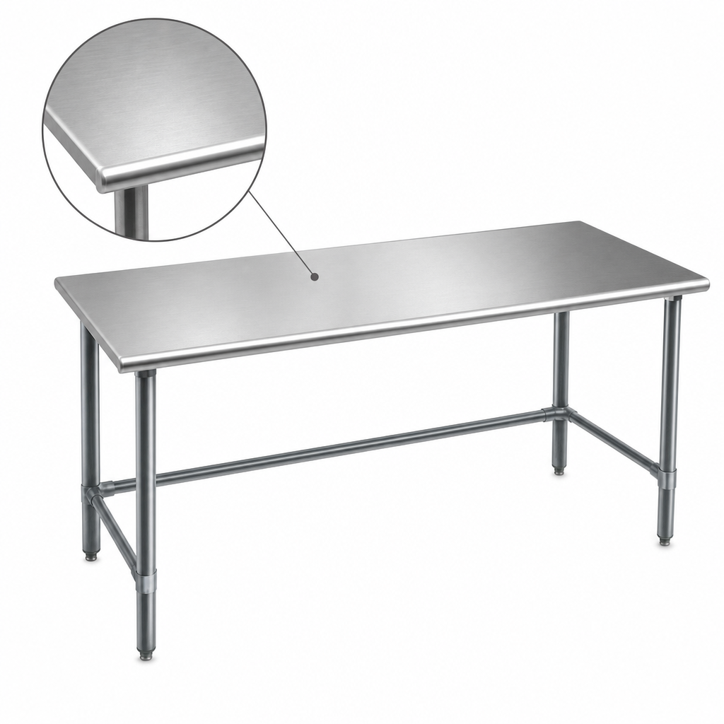14-Gauge 304 Stainless Steel Top