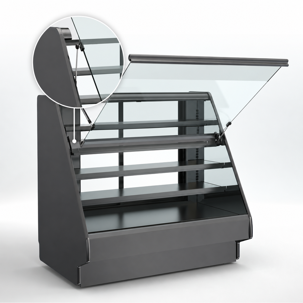 Flat Angled Lift-Up Front Glass