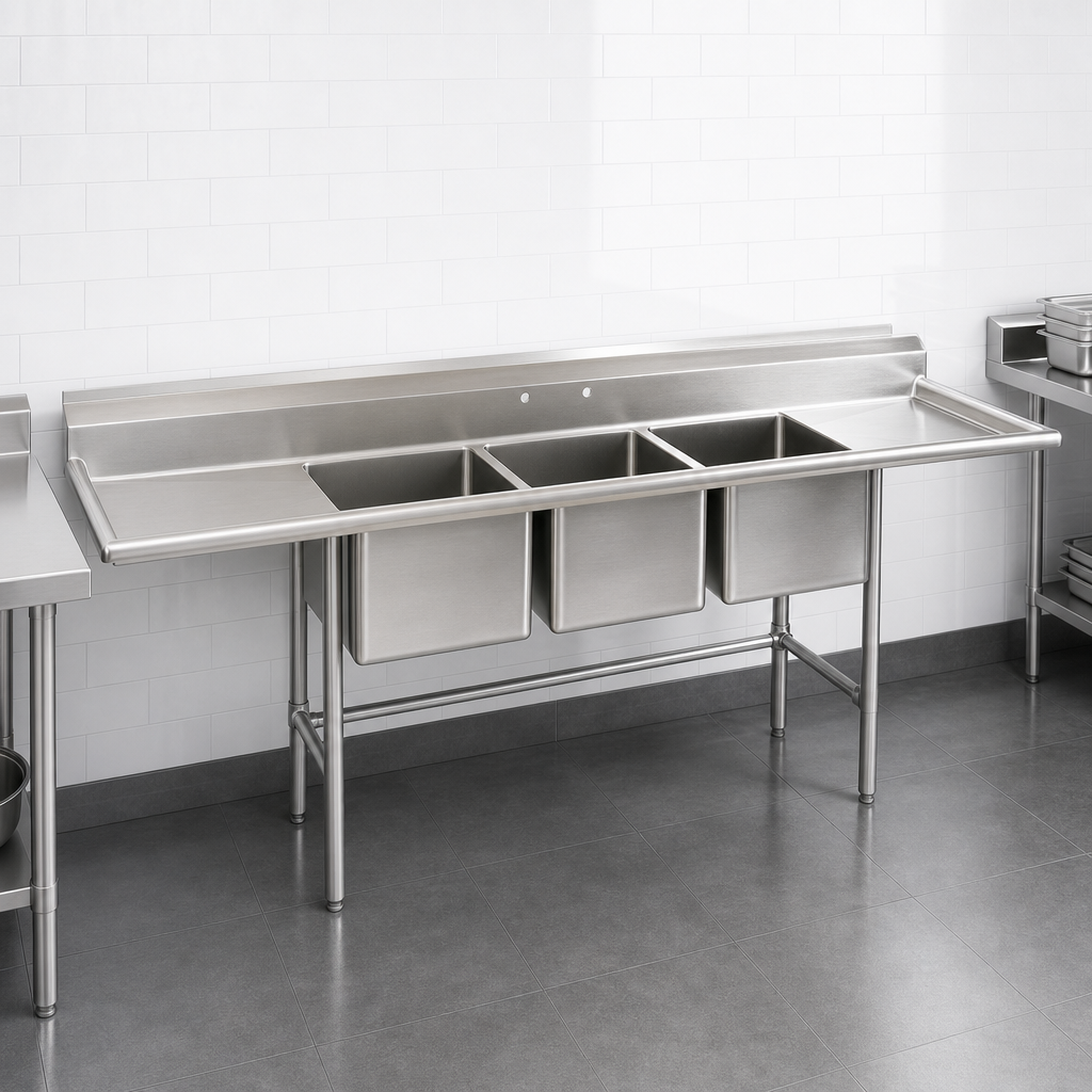 Three-Compartment Sink