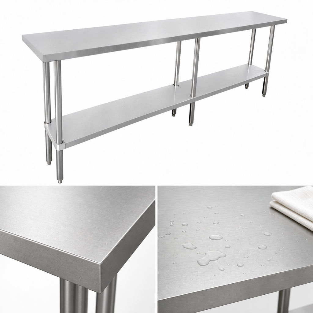 16-Gauge 304 Stainless Steel Top