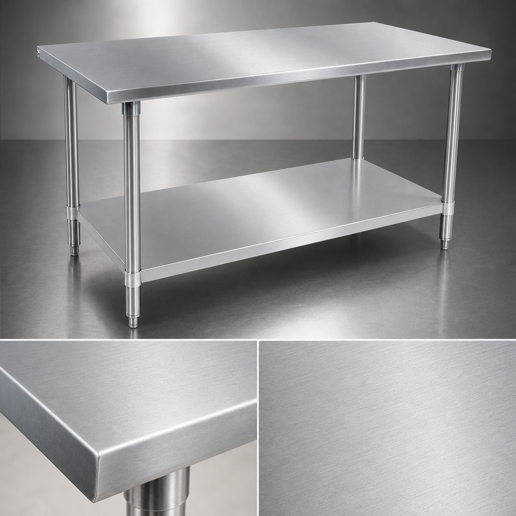 16-Gauge Stainless Steel Top