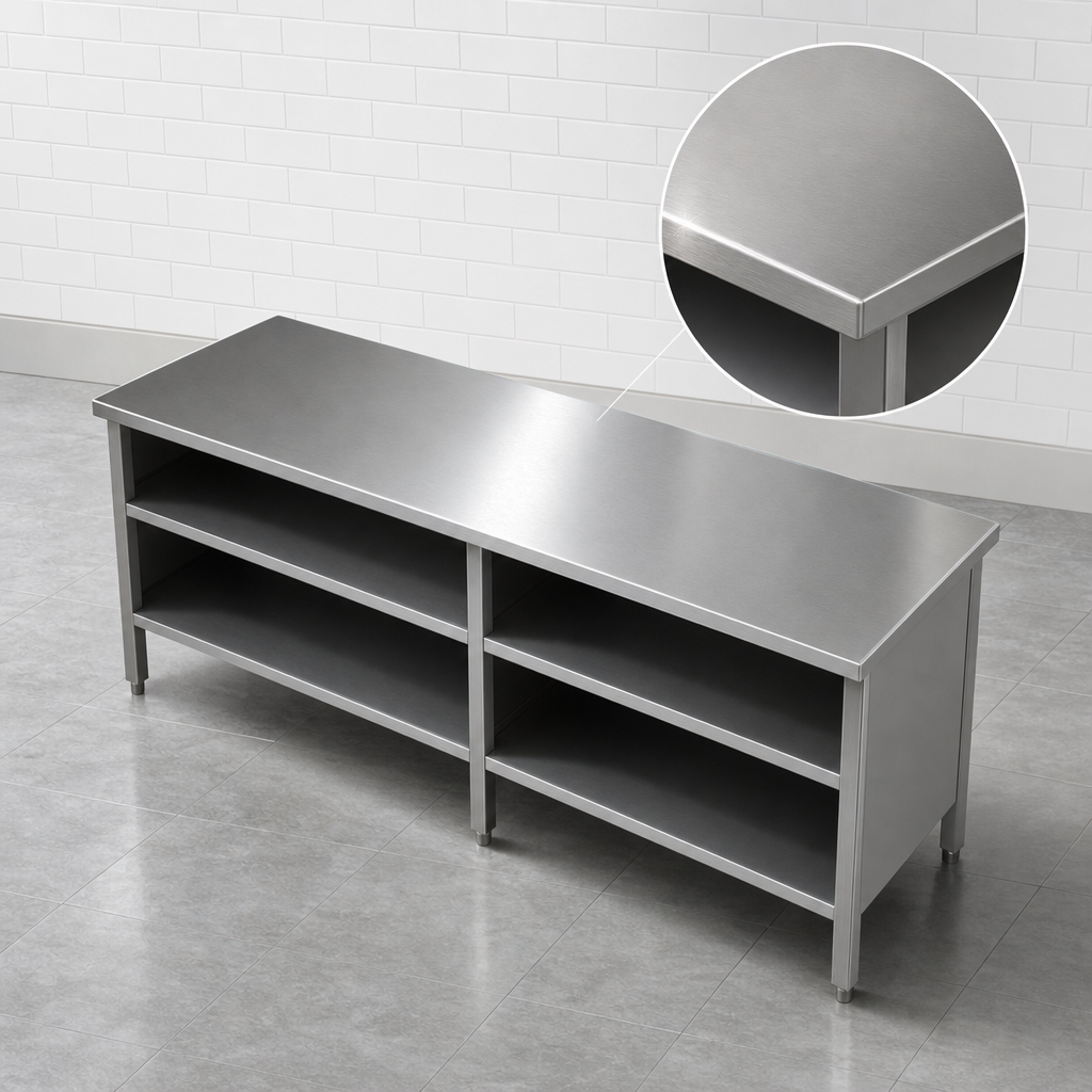 16-Gauge Stainless Steel Top