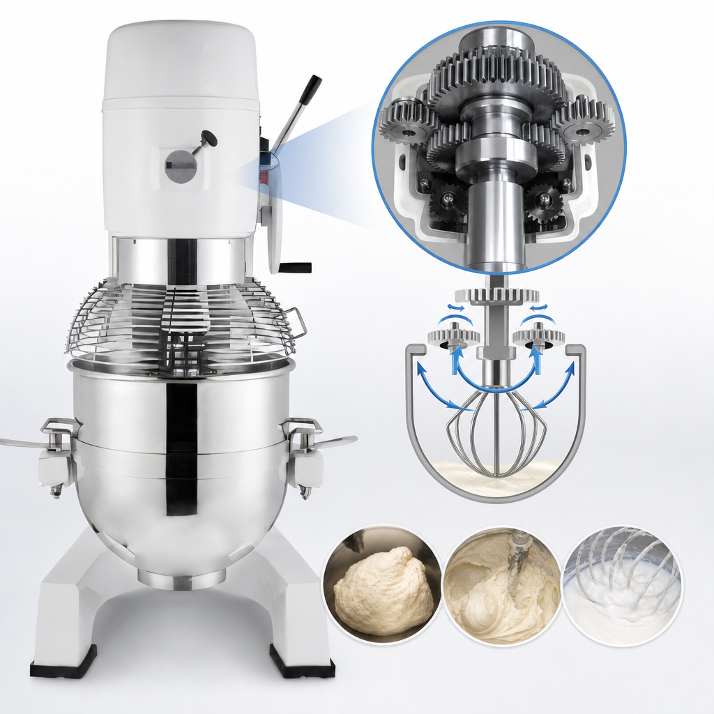 Gear-Driven Planetary Mixing