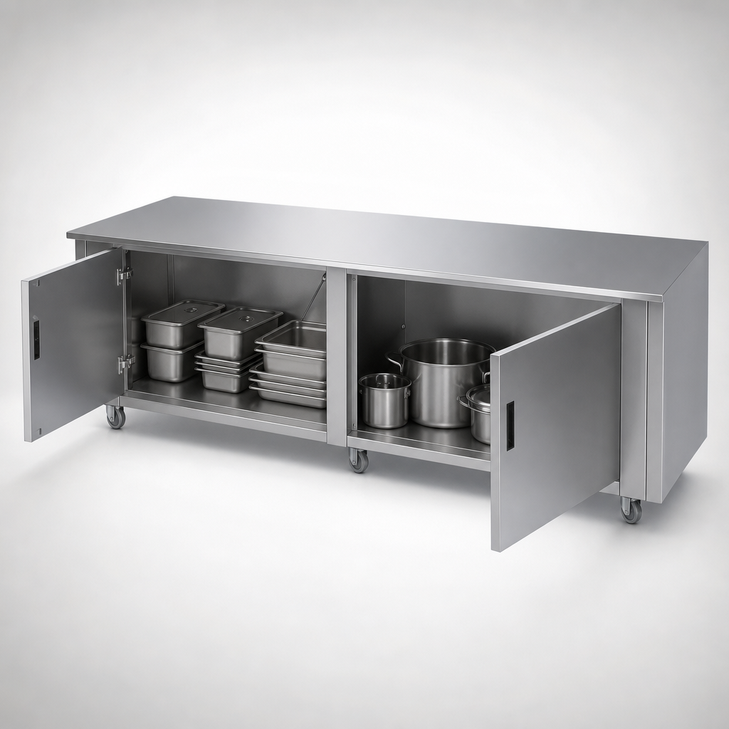 Cabinet Base with Hinged Doors