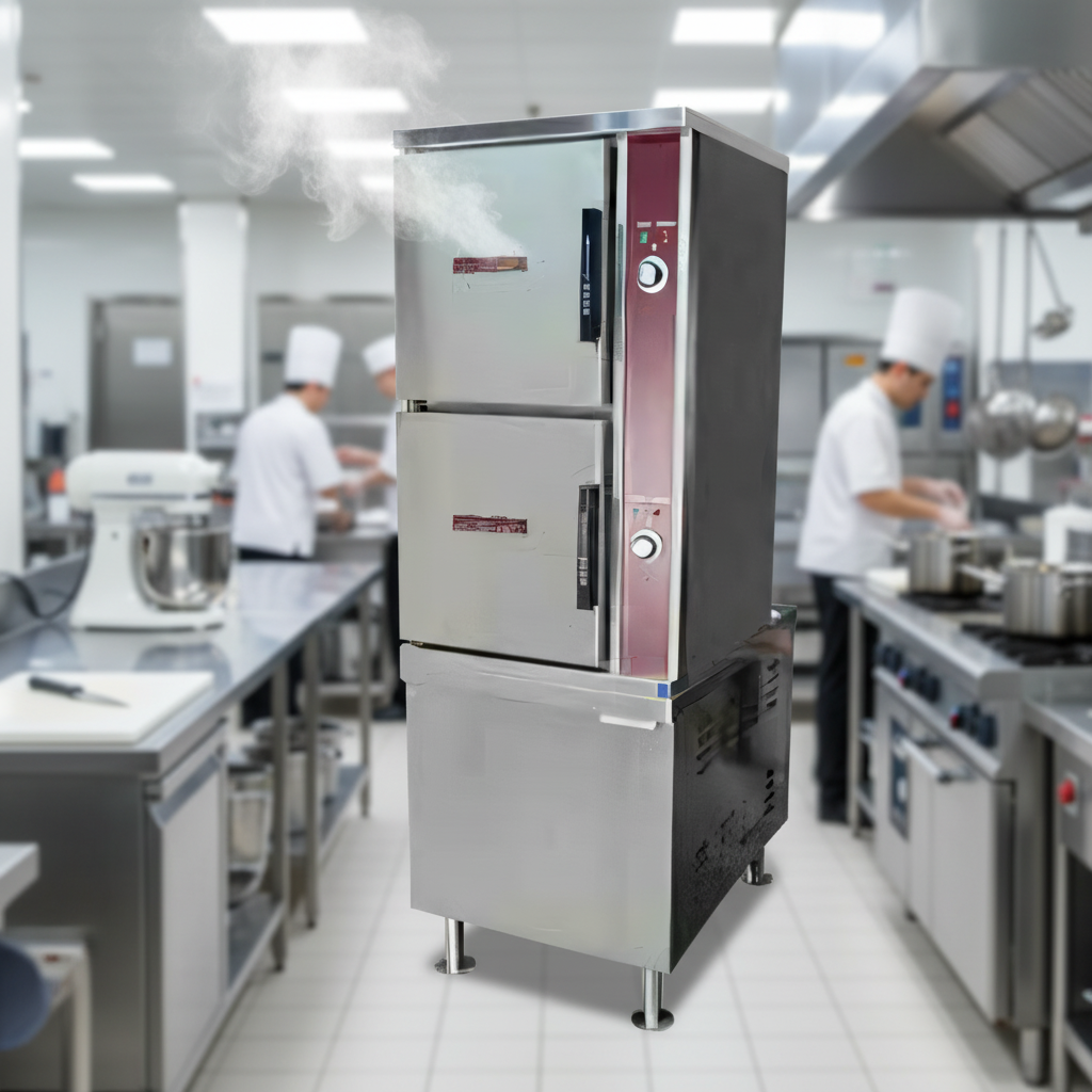 Experience consistent, high-quality cooking with the electric-powered Crown ECX-10-36 convection steamer, ready for any commercial kitchen.