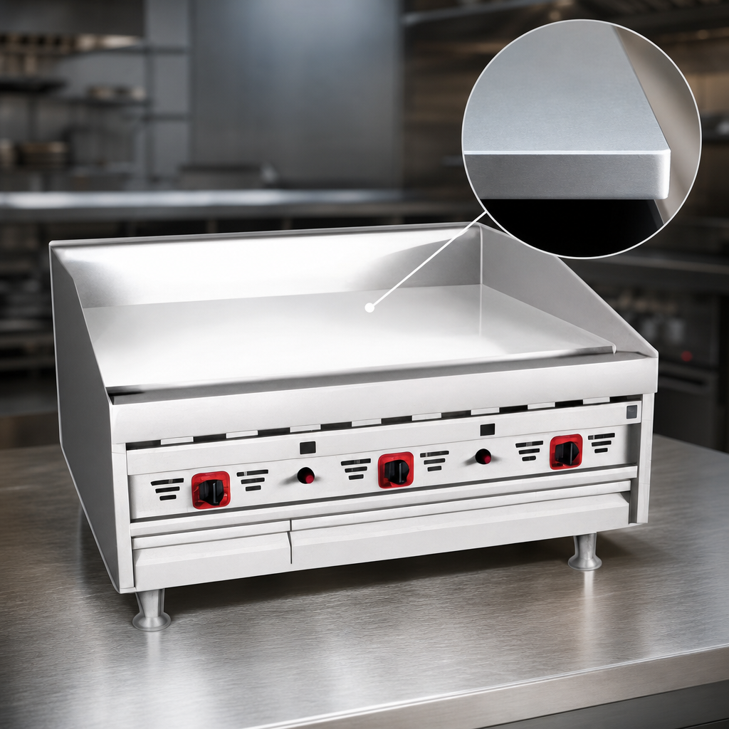 1-Inch Polished Griddle Plate