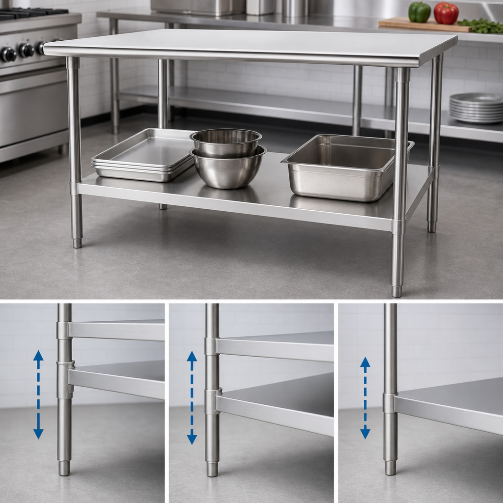 Adjustable Stainless Steel Undershelf