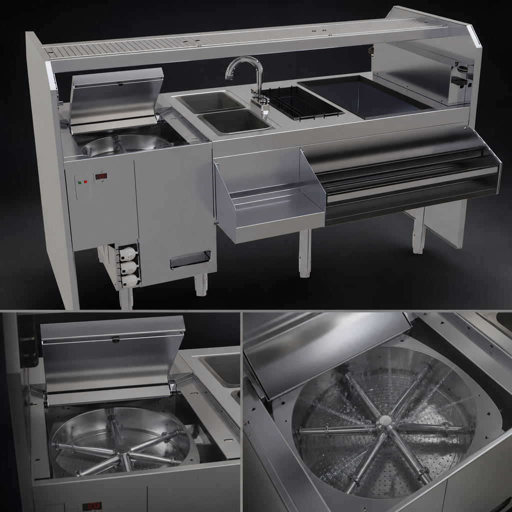 Integrated GW24 Glasswasher