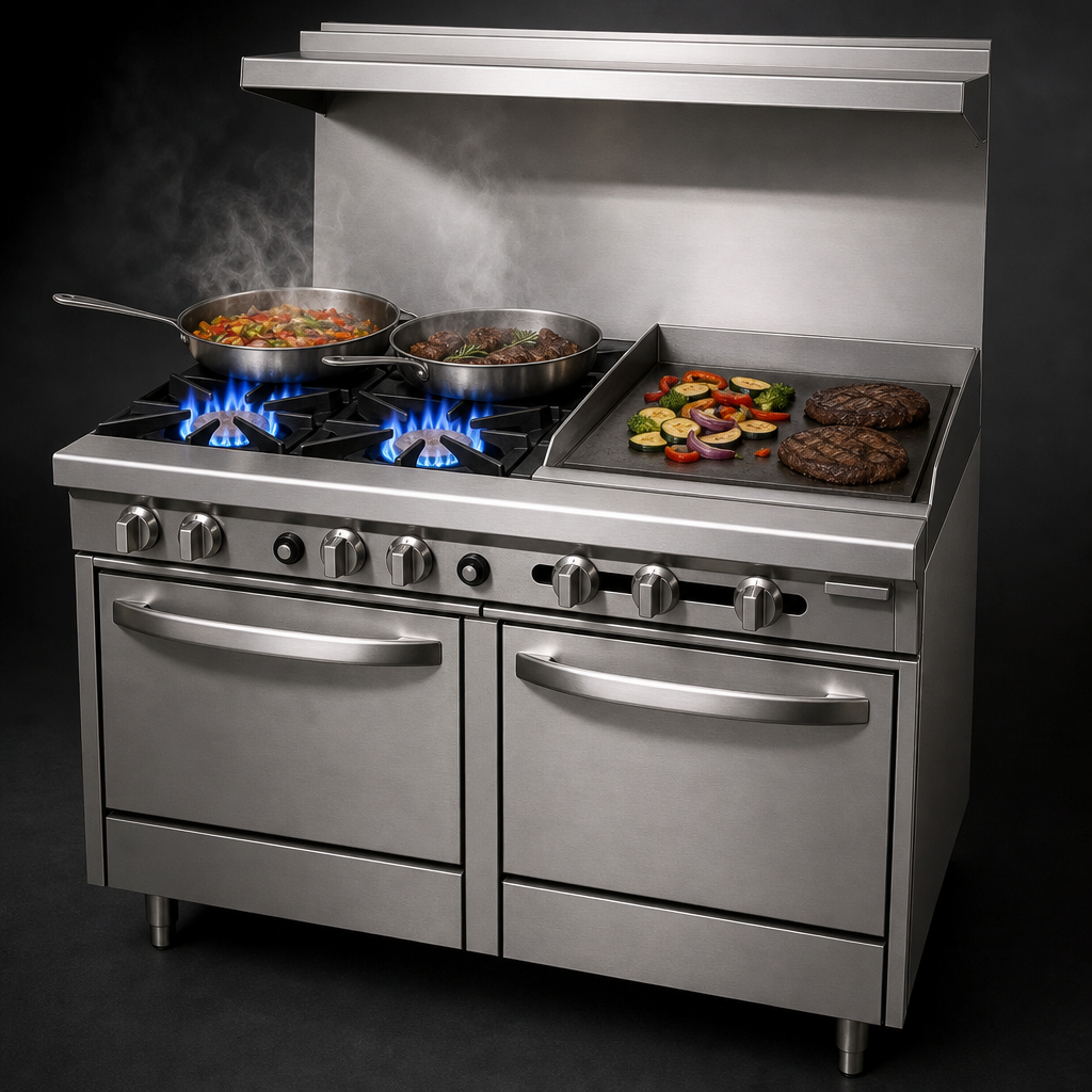 Two Open Burners