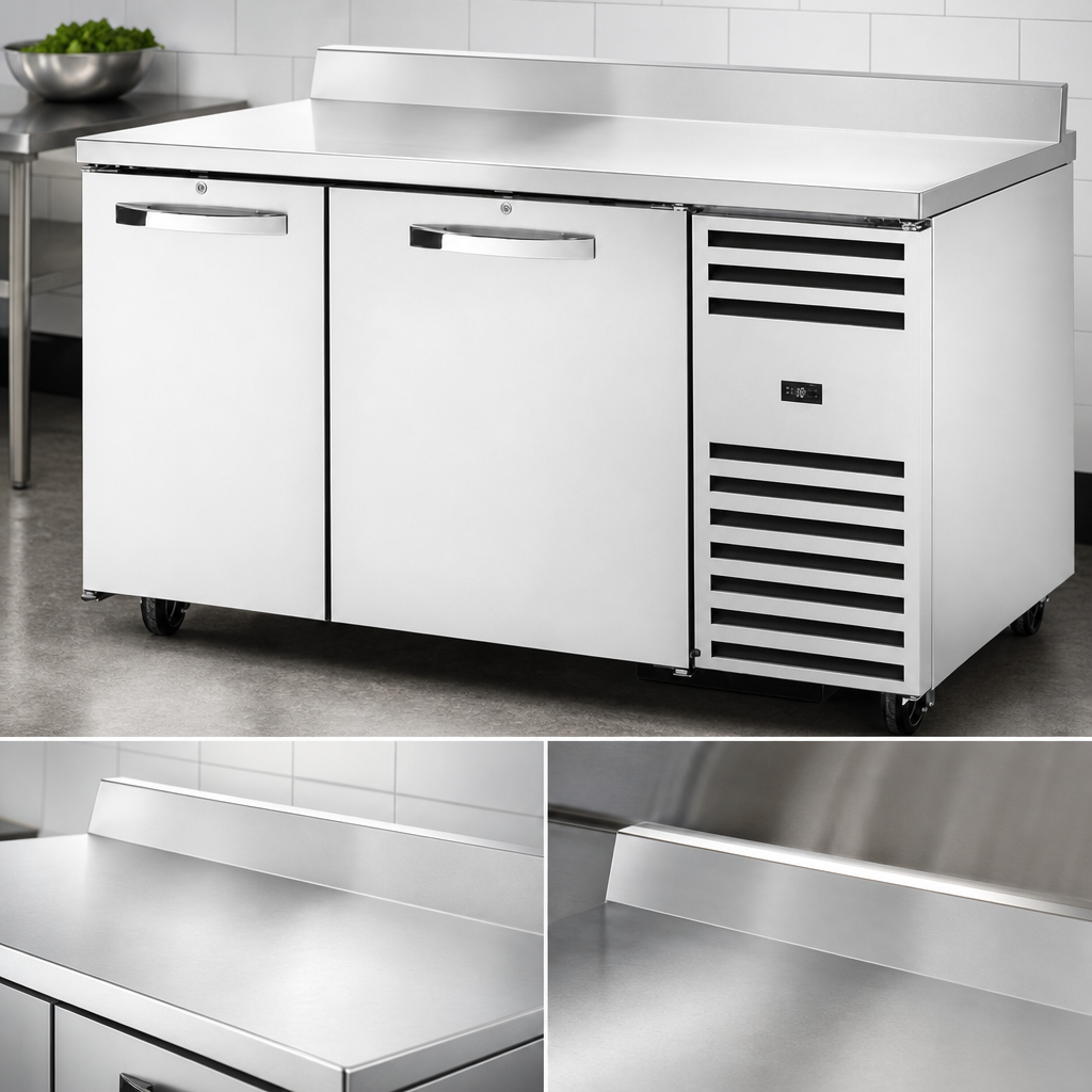 Stainless Steel Work Top with Rear Splash