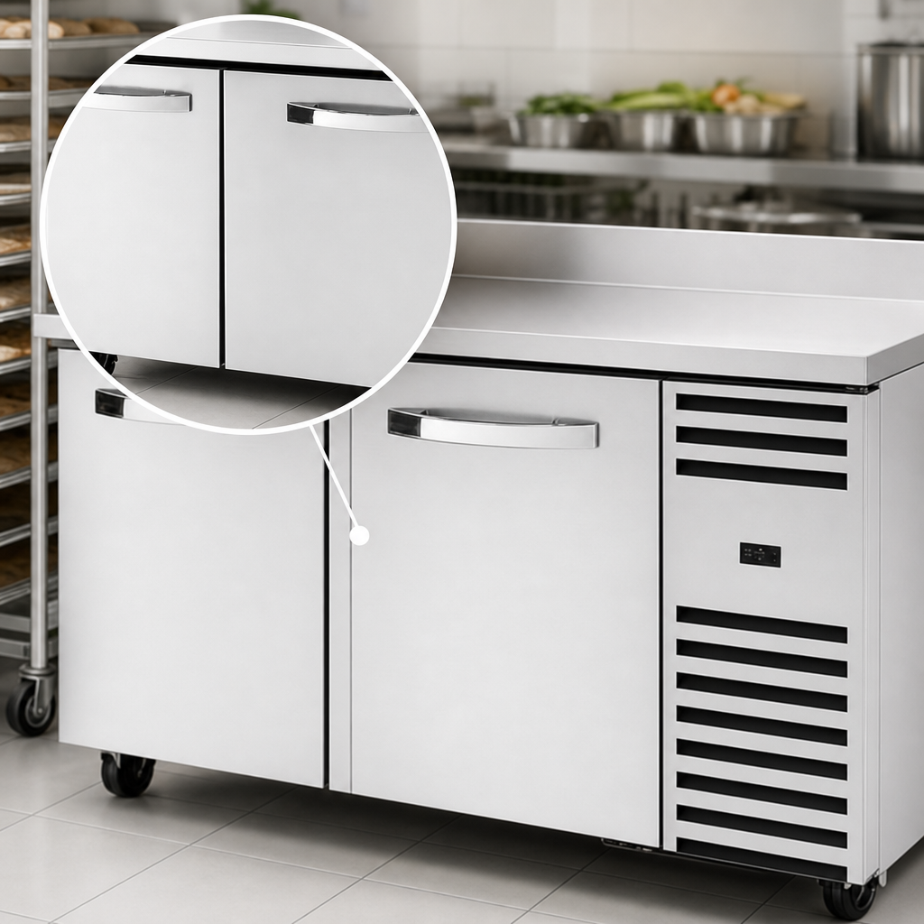 Two Heavy-Duty Stainless Steel Doors