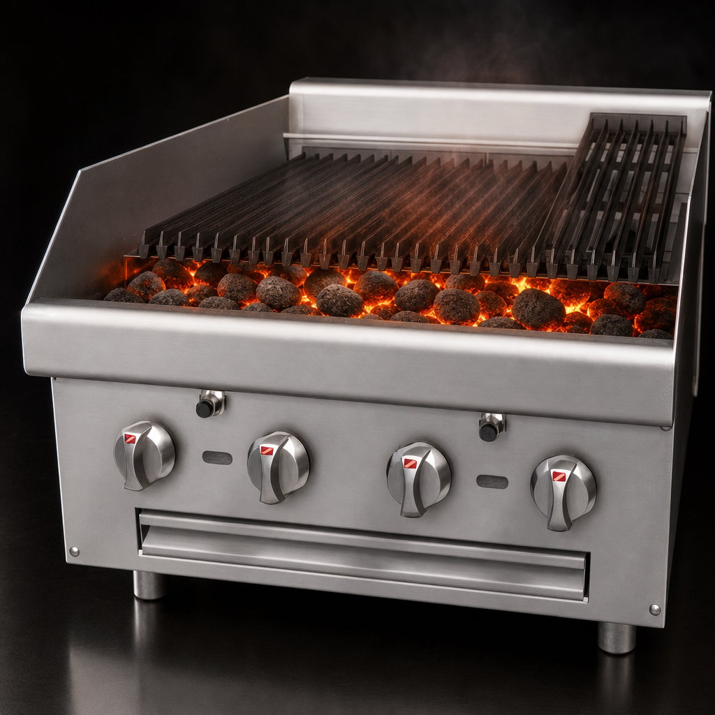 Lava Rock Briquette Heating