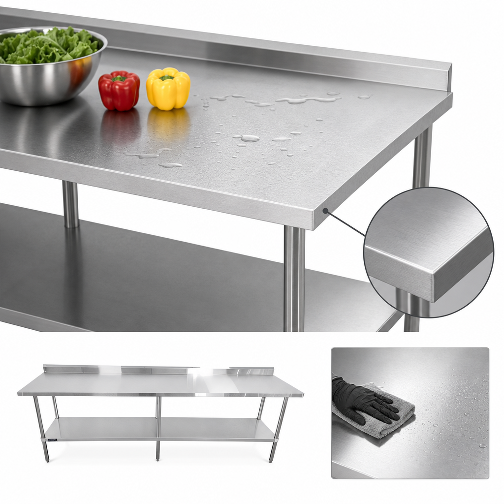 16-Gauge 304 Stainless Steel Top